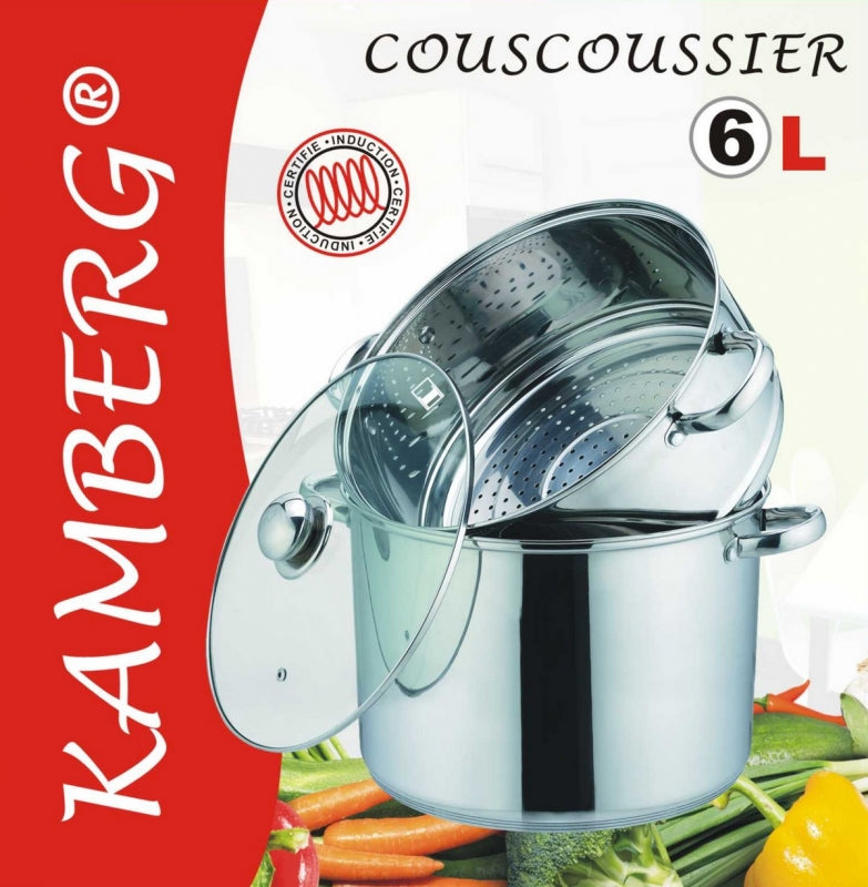 Couscoussier RVS 3-delig – Marokkaanse couscous pan, ook inductie, 4 tot 15 L – foto 5