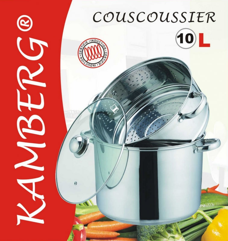 Couscoussier RVS 3-delig – Marokkaanse couscous pan, ook inductie, 4 tot 15 L – foto 9