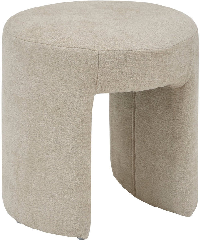 Atmosphera Jin Sitzhocker - Ø38 cm - Beige
