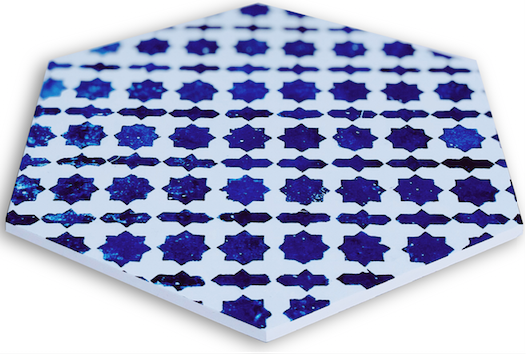 Mosaic plastic decorative tiles CHEFCHAOUEN