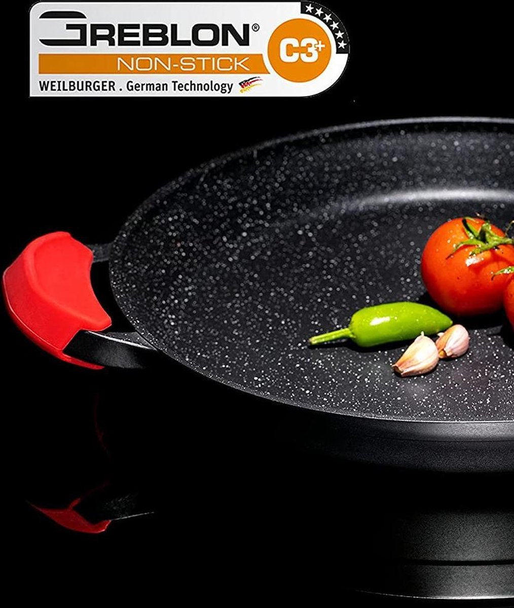 CUILINA paellapan 40 cm – marmercoating, voor inductie en alle warmtebronnen – foto 3