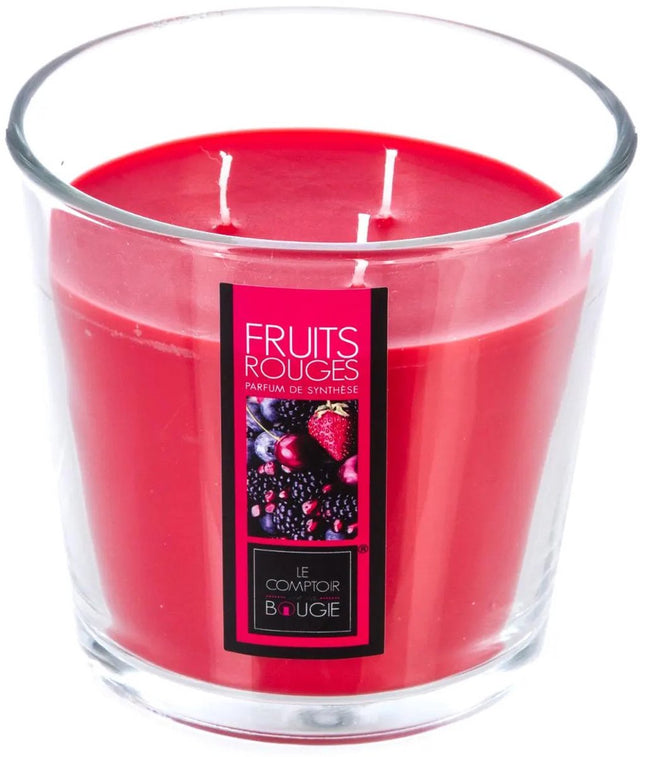 Atmosphera geurkaars in glas – rood fruit, 3 lonten, 40 branduren