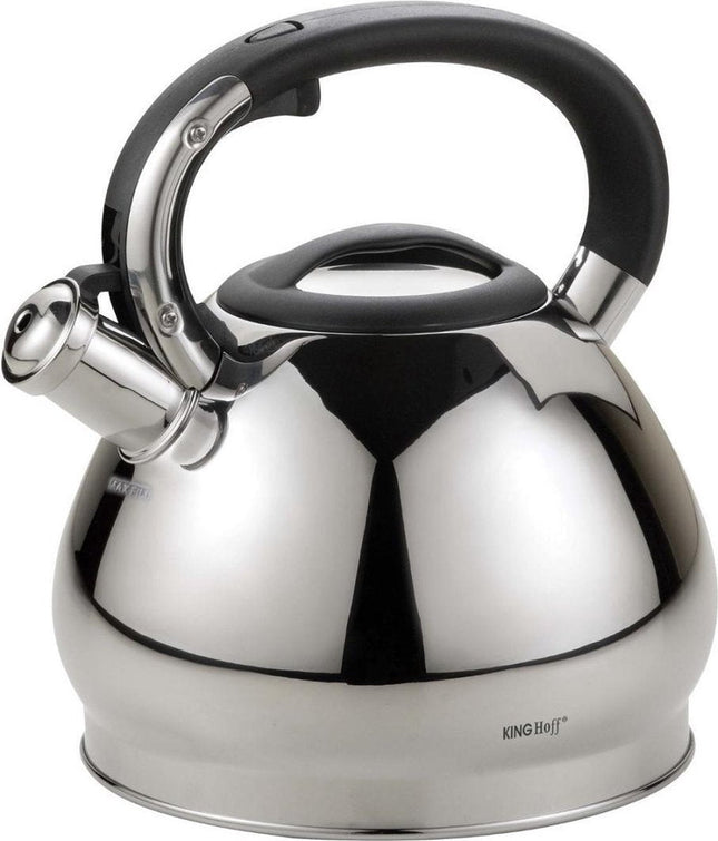 Kinghoff 1211 fluitketel van rvs 18/10 – 3,4 liter, ook voor inductie