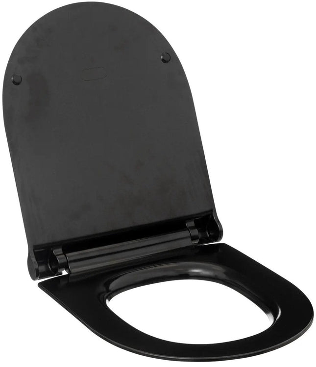 5Five Brilliant Toilet Seat - black - plastic - universal model - soft close system
