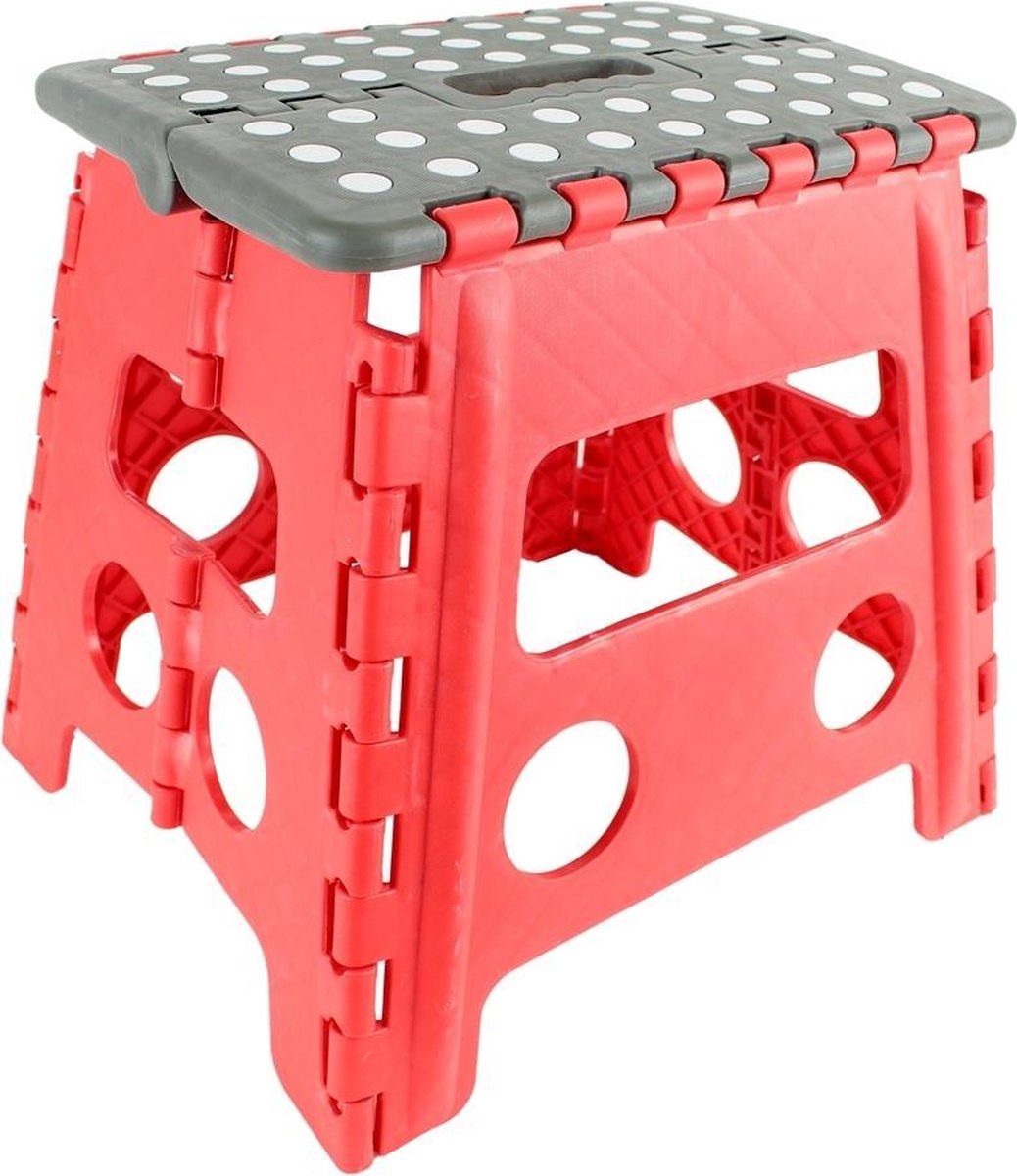 Tabouret pliant portable violet 22 cm de hauteur