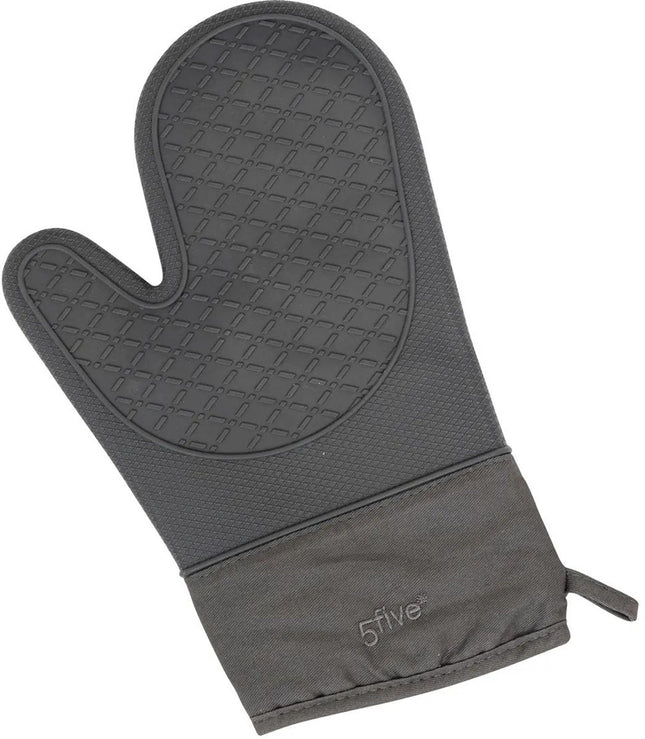 5Five ovenwant antraciet – katoen met siliconen, 18 x 29 cm