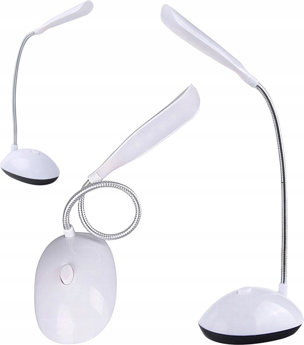Desk lamp - Table lamp - LED - White - 360° - Rotating - Adjustable