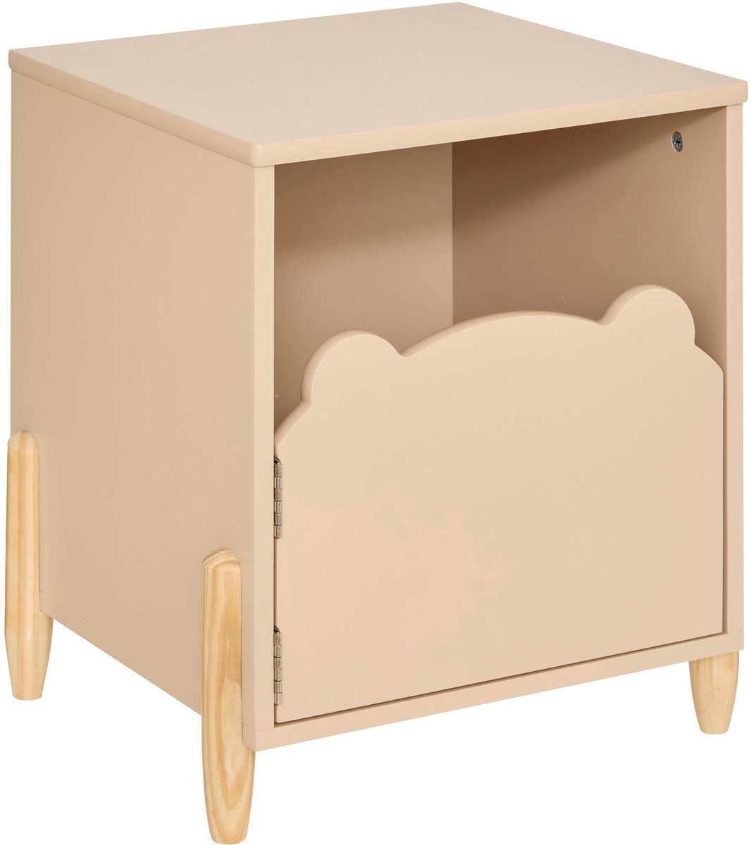 Atmosphera Bedside table with door - 36x33x40cm - Beige