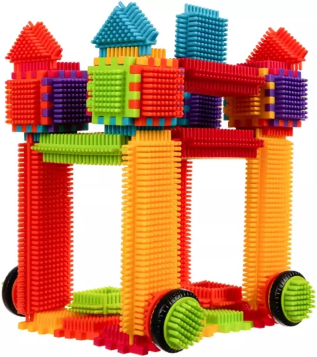 Kruzzel 192-delige Constructie Set - Creatieve 'Hedgehog Blocks' voor Kinderen