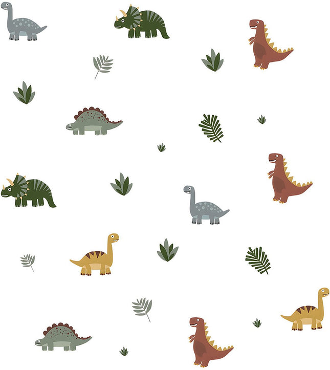 Sipo Dinosaur Wall Stickers - Large Self-Adhesive Dino Wall Decor for Kids' Room - 90 x 80 cm - Dino Stickers for Ceiling and Wall