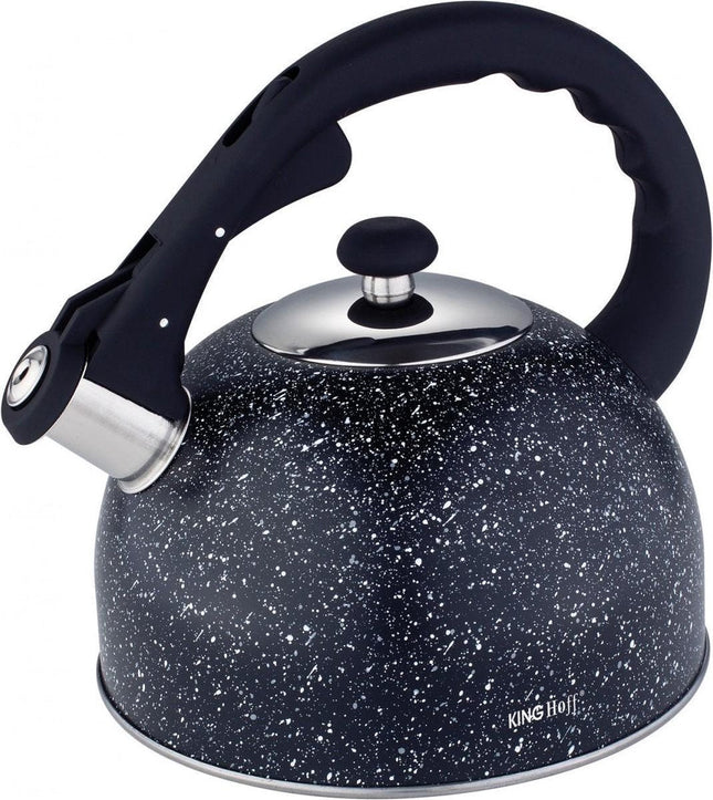 Kinghoff 1406 Pfeifkessel - 2,6 L - Edelstahl - alle Wärmequellen
