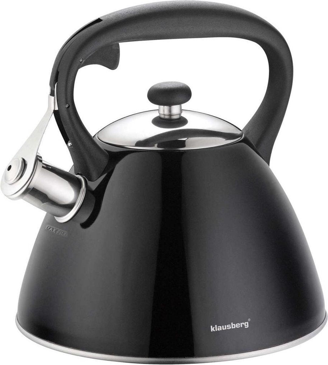 Klausberg KB-7208 fluitketel - 3L - rvs - alle warmtebronnen
