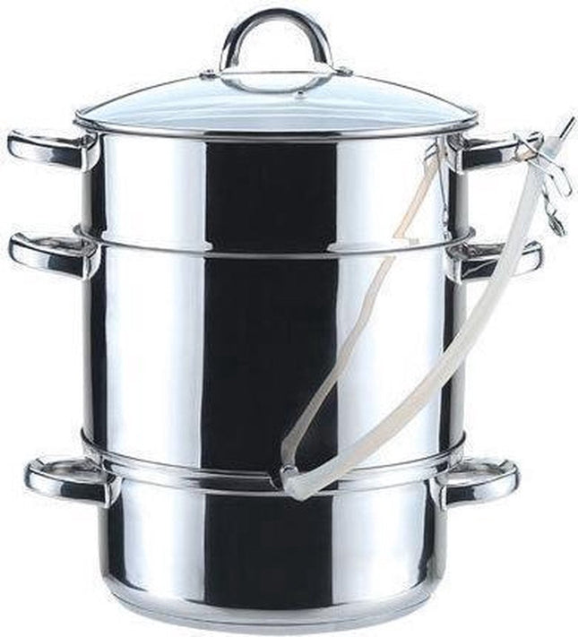 Kinghoff steam juicer 3302 – stoomontsapper 8 liter, RVS, ook inductie
