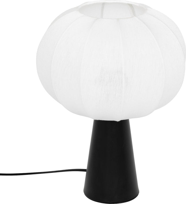 Atmosphera Tobie Table Lamp - Ø25xH33 cm - Black / White