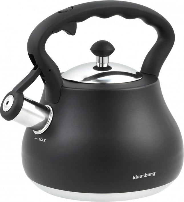 Bouilloire sifflante Klausberg KB-7446 - 2,7 L - acier inoxydable - tous feux dont induction