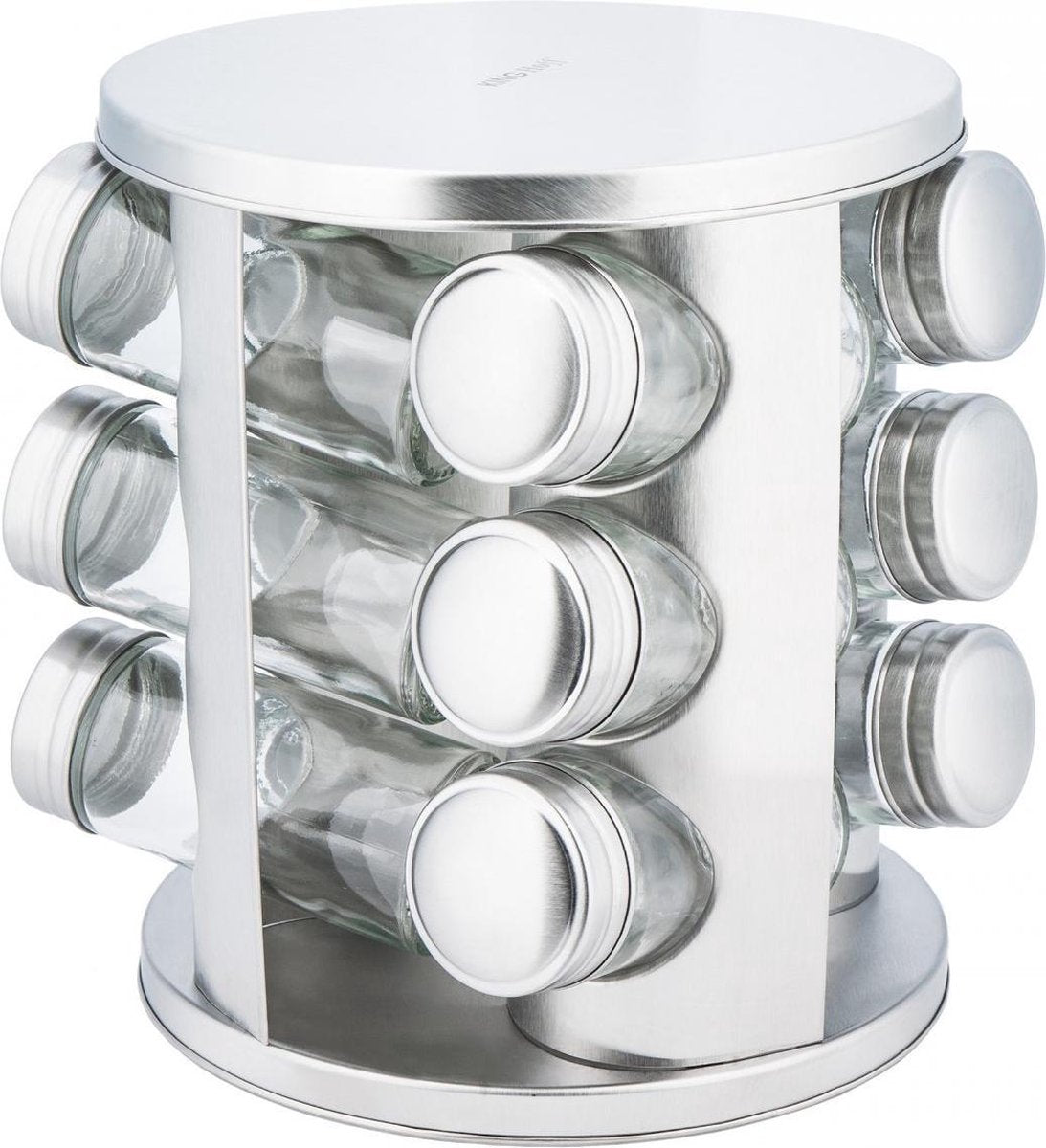 Kinghoff 4010 spice rack - stainless steel - 13-piece