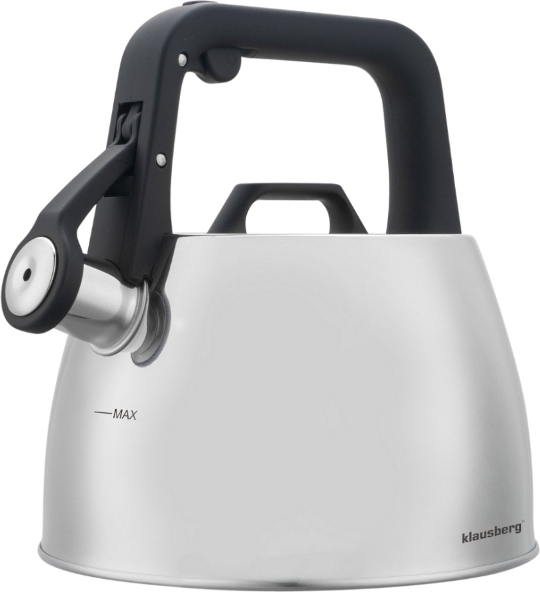 Klausberg 7914 - Whistling kettle - 2.5 litres - Stainless steel - Silver-coloured