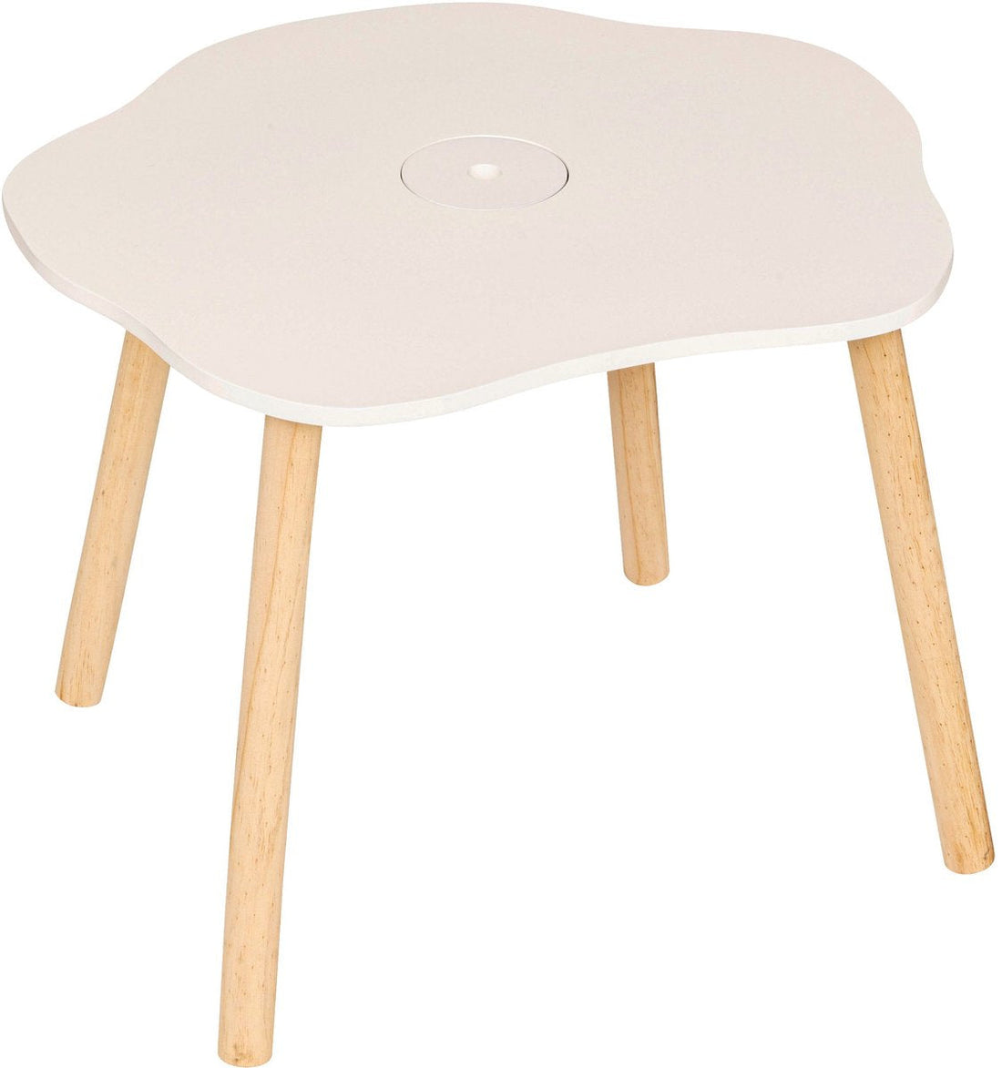 Atmosphera kindertafel Bloem – tekentafel voor kinderen, wit, 55 x 48 cm