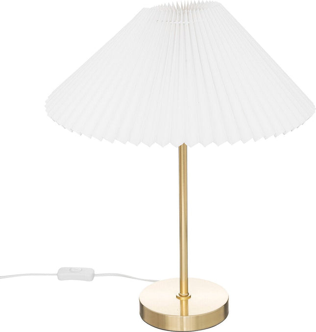 Atmosphera Table Lamp Jiling Ø37xH47 cm - E27 not included - White / Gold