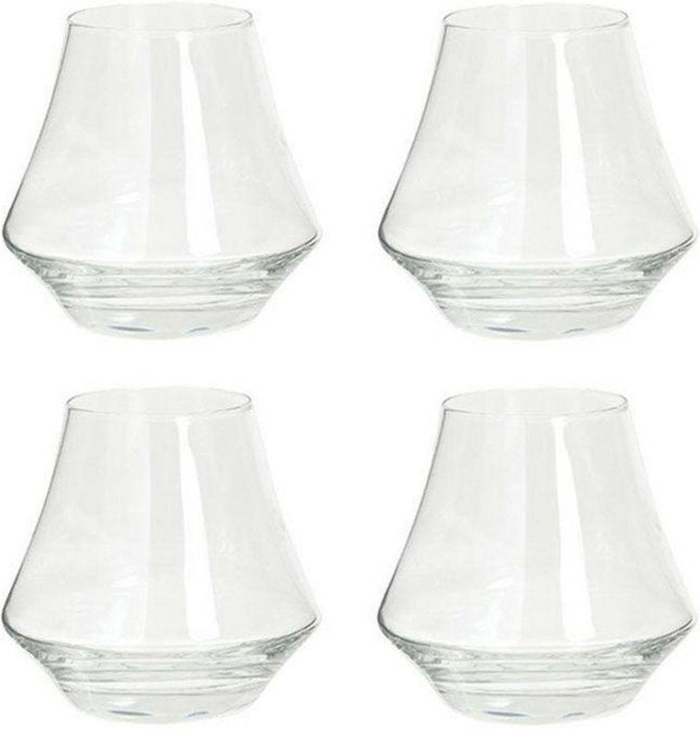 Secret de Gourmet whisky glazen set van 4 – transparant glas, 290 ml