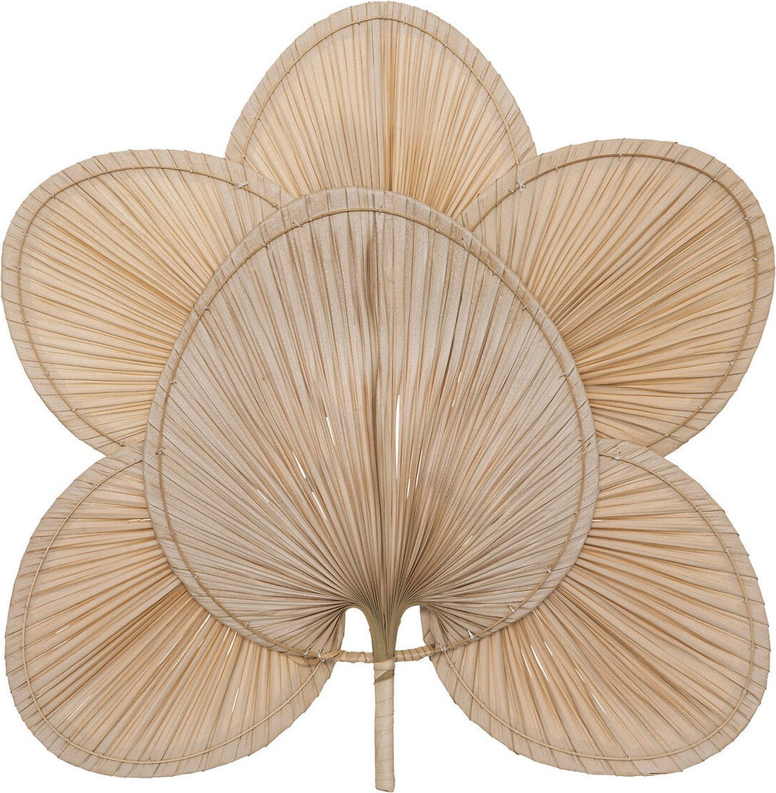 Atmosphera Selma Décoration murale feuille de palmier 70x4x70cm - Naturel