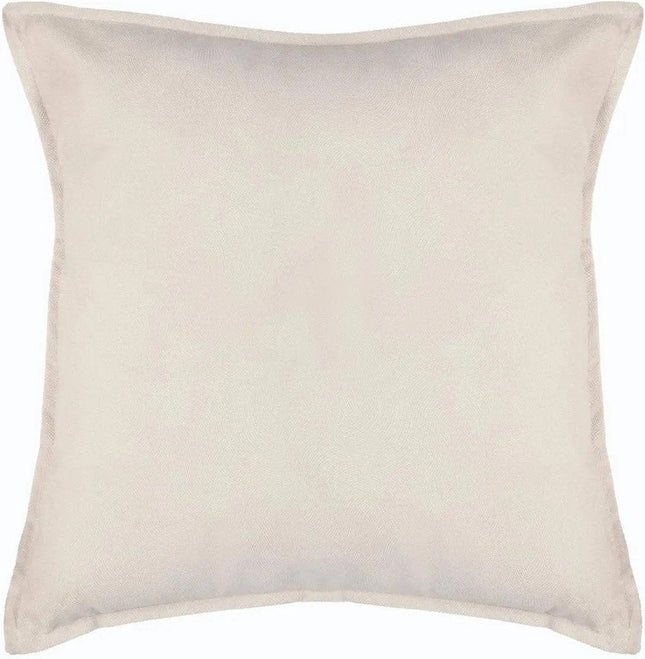 Atmosphera Bank / sierkussens huiskamer Sophia - 55 x 55 cm - Ivoor wit - polyester - met rits