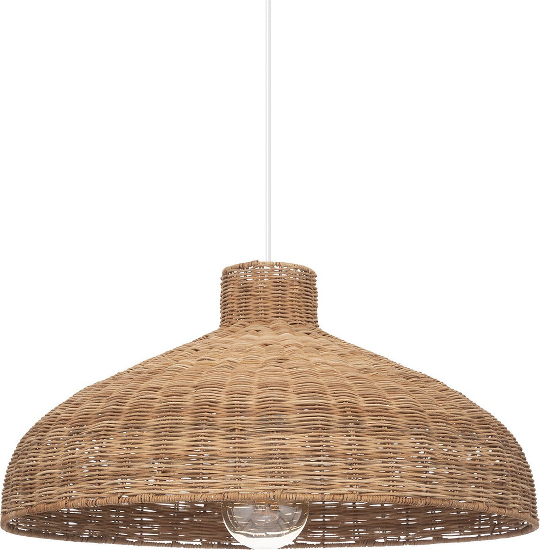 Suspension Atmosphera Ori rotin - E27, non incluse - Ø58xH29cm - Marron