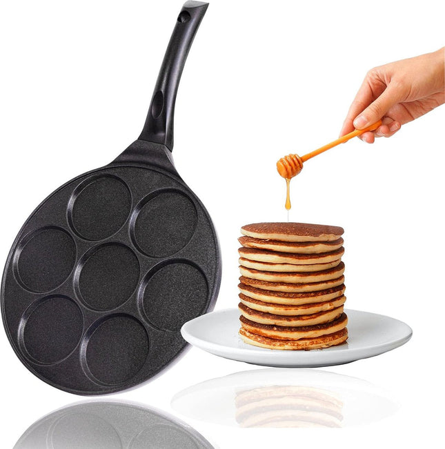 Mini pannenkoekenpan en eierpan met vormen – antiaanbaklaag, inductie