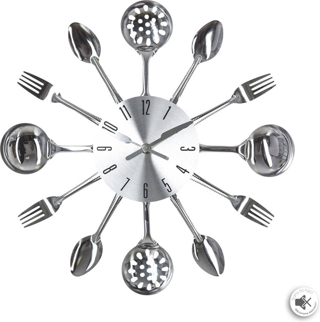 Horloge Atmosphera en métal avec couverts - Horloge - D38 cm - Mouvement