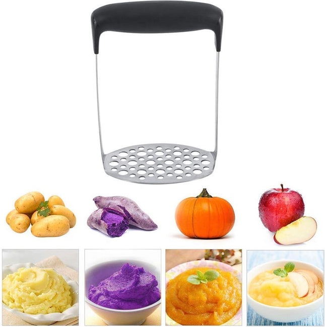Kinghoff aardappelpers en aardappelstamper van RVS – rijen van 6 en 9 mm