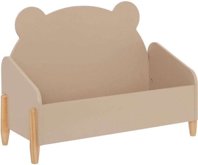 Atmosphera Kids opbergkist beer – bruine speelgoedkist van MDF, 61 x 29 x 44 cm