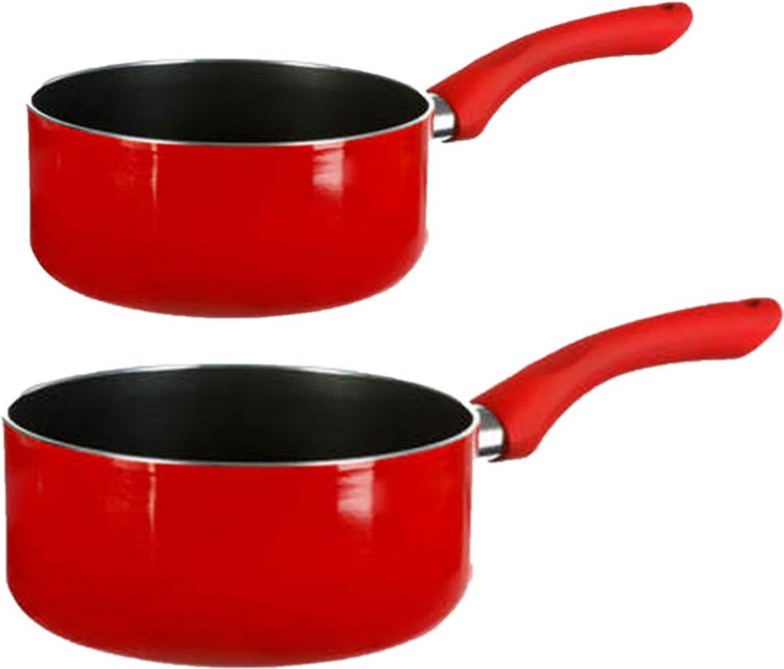 5Five - Saucepans - Induction - Set of 2 - Dia 16 and 20 cm - Red
