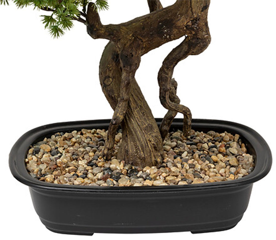 Atmosphera bonsai tree - in ceramic pot - 86 cm - artificial plant - green - fake plants - ornamental plants - Japanese style