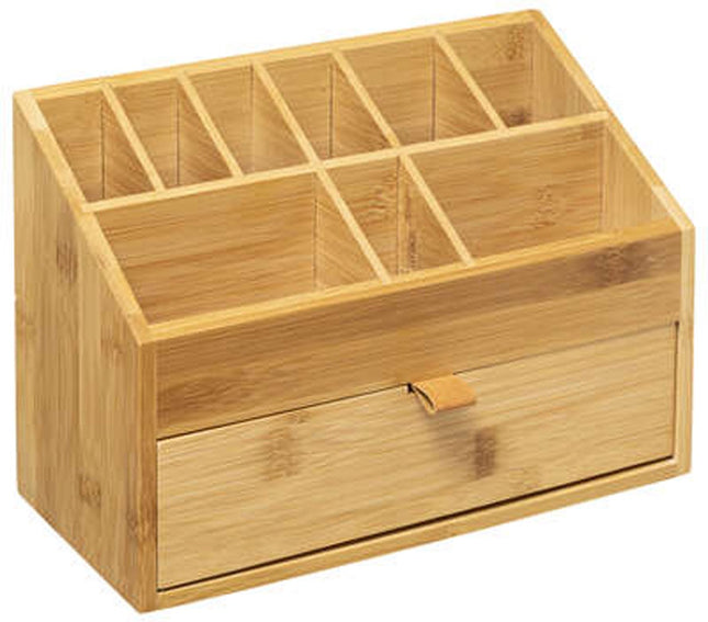 5Five Drawer Unit / Desk Organizer 1 drawer - bamboo wood - L26 x W12 x H18 cm - light brown - pen holder