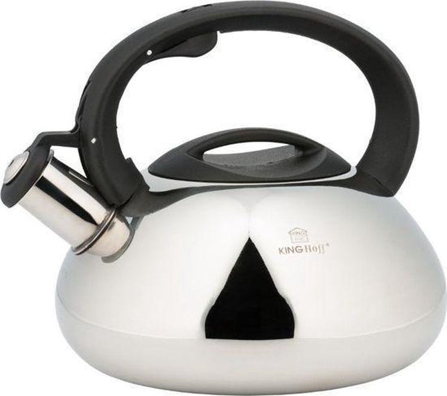Kinghoff 3262 fluitketel – rvs, 3 liter, met drielaagse bodem