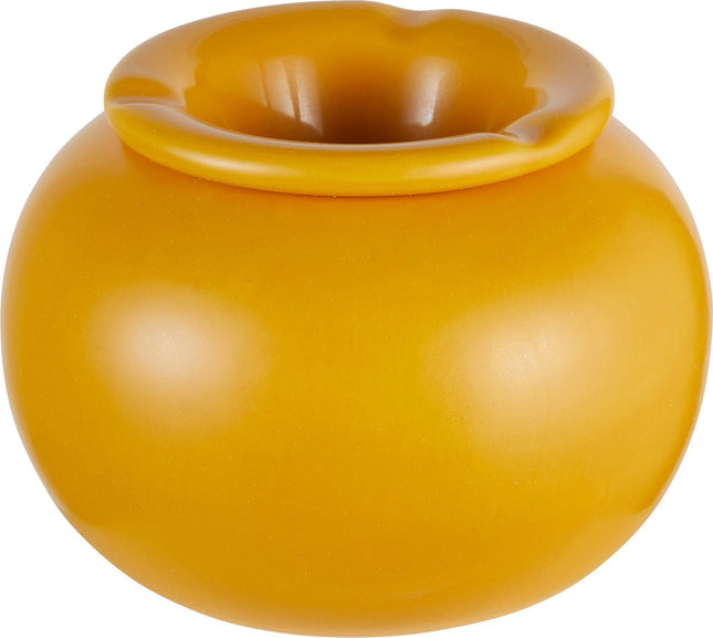 Cendrier en céramique Atmosphera - Ø16xH11 cm - Ocre