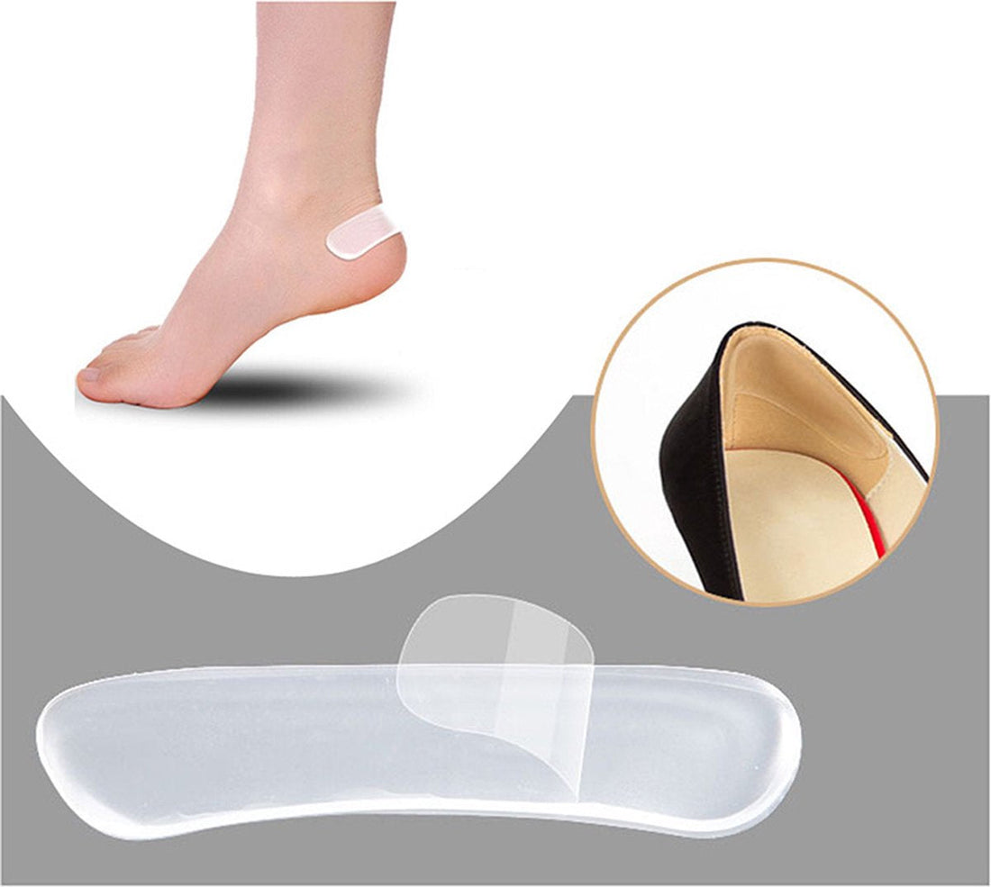 2x self-adhesive silicone shoe inserts