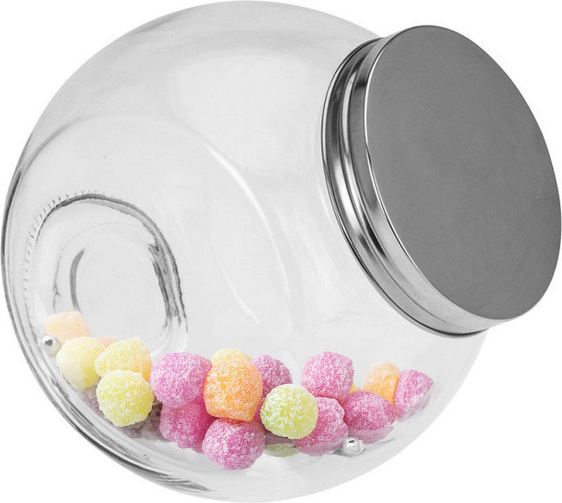 5Five Storage jar with lid - glass - 16 x 16 cm - 1.5L - candy jar - food storage