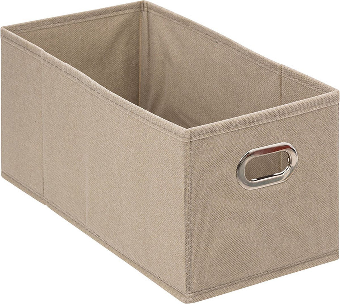 5Five opvouwbare opbergmand beige – maat S, 15 x 31 x 15 cm