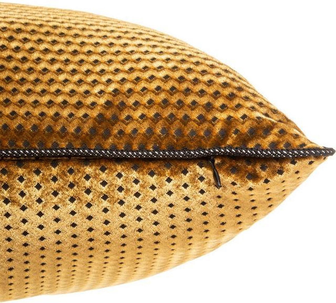 Kissen Gold Textur Flow 30 x 50 cm | Zierkissen goldfarben