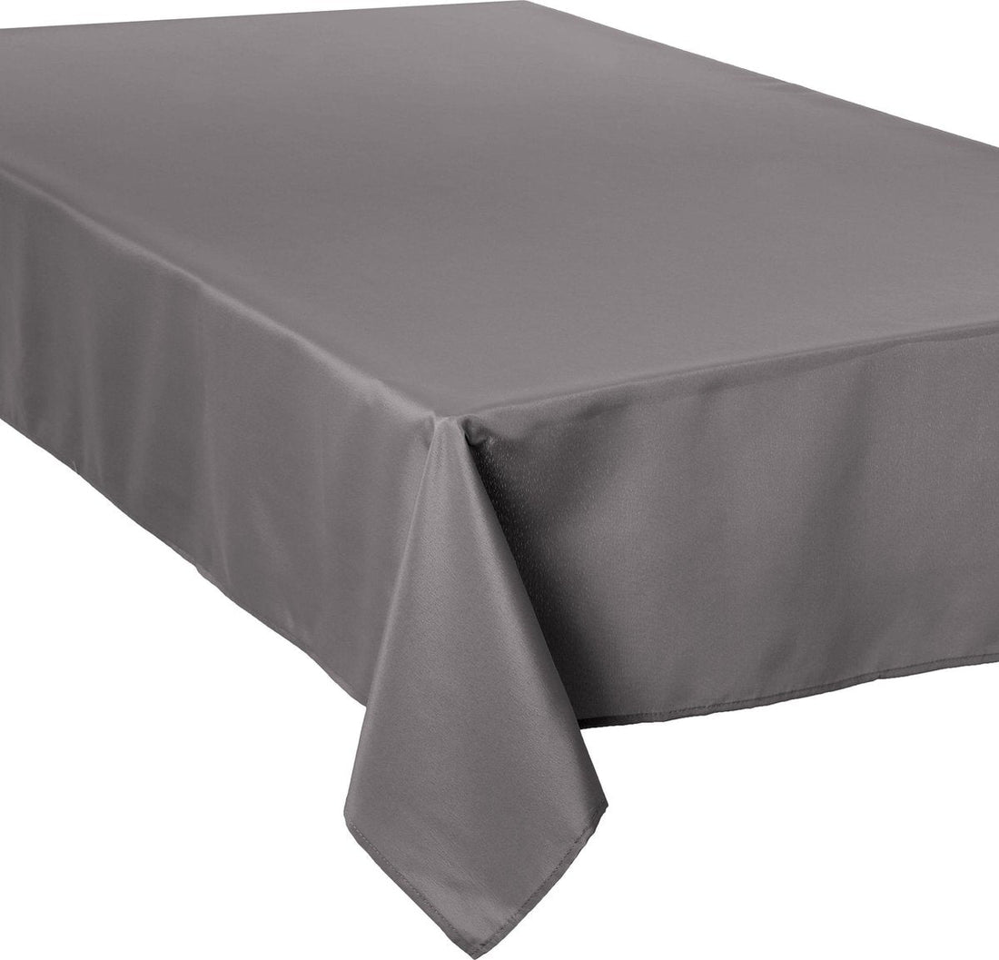 Atmosphera Tischdecke Leinen Antifleck - 150 x 300 cm - Schmutzabweisend - Grau