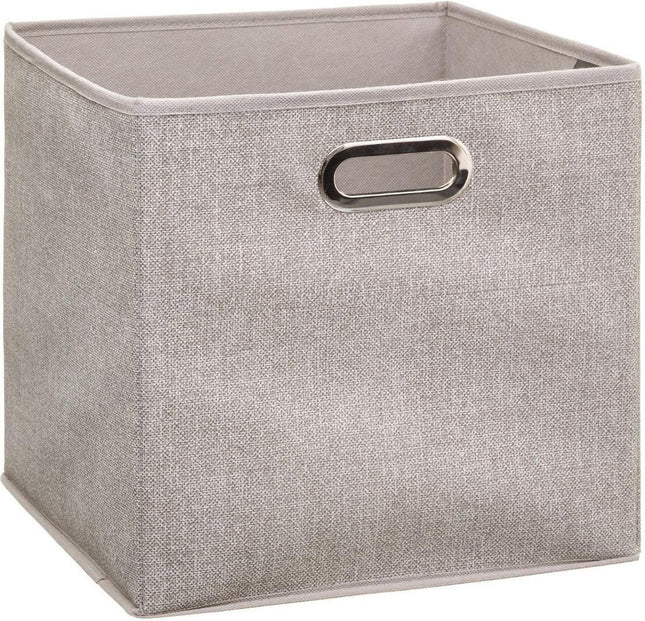 5Five opbergmand / kastmand beige – 29 liter, 31 x 31 x 31 cm, opvouwbaar