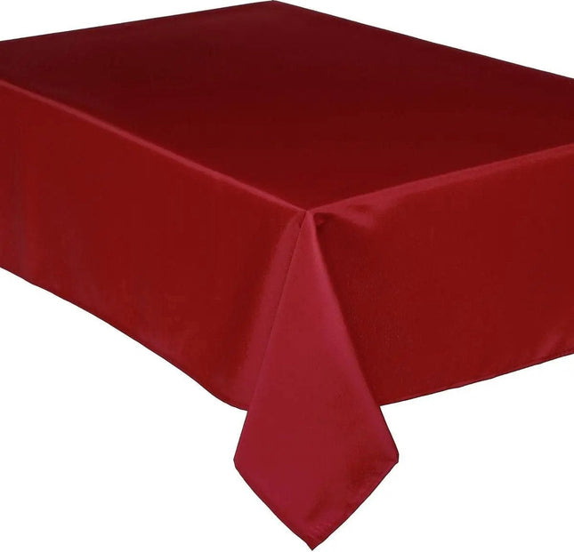 Atmosphera rood tafelkleed 240 x 140 cm – rechthoekig, vlekbestendig polyester