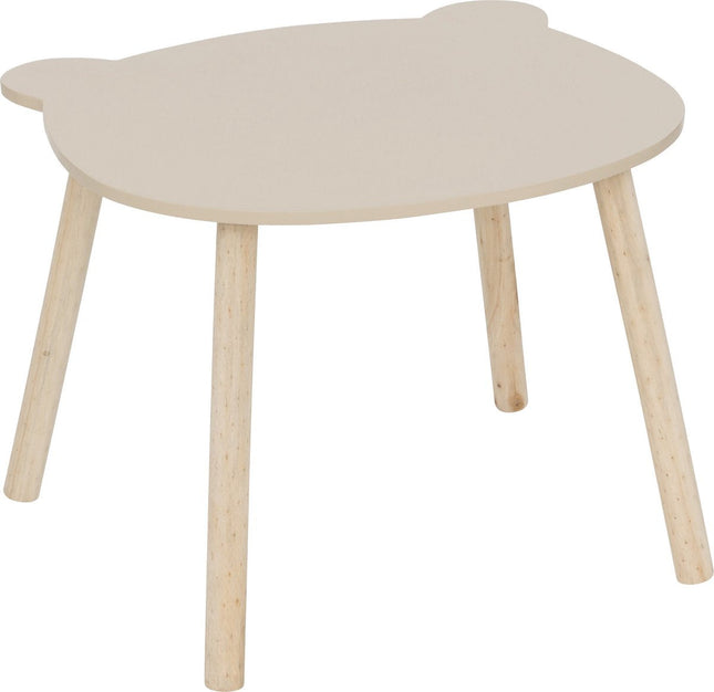 Atmosphera Kids kindertafel teddybeer – ronde tekentafel, Ø 60 cm