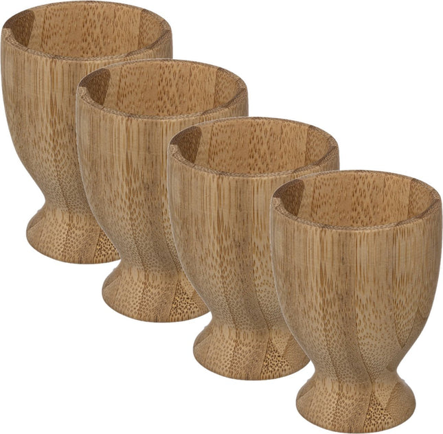 Secret de Gourmet Egg Cup - 6 pieces - Bamboo - 7.5 cm