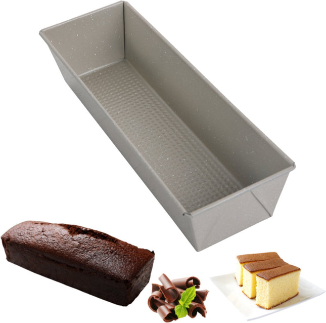 Kinghoff KH-1973 cakeblik 35 cm – rechthoekig, antiaanbaklaag, beige