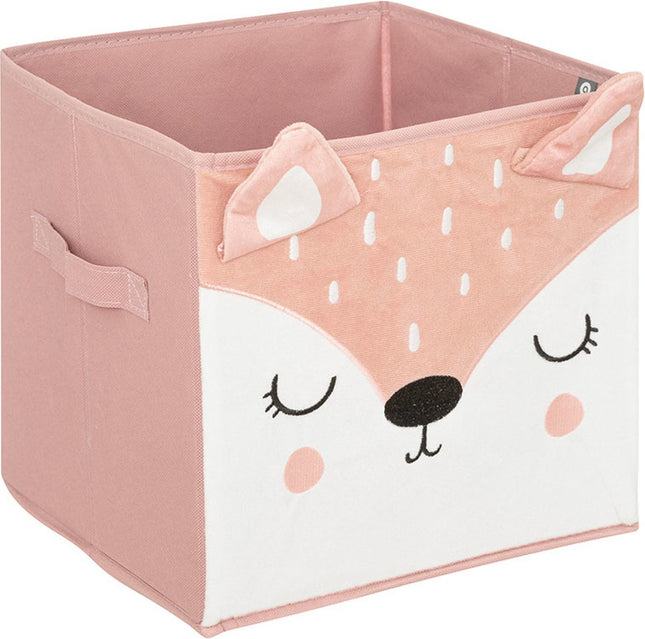 Atmosphera opbergmand hert voor de kinderkamer – opvouwbaar, 29 x 29 cm