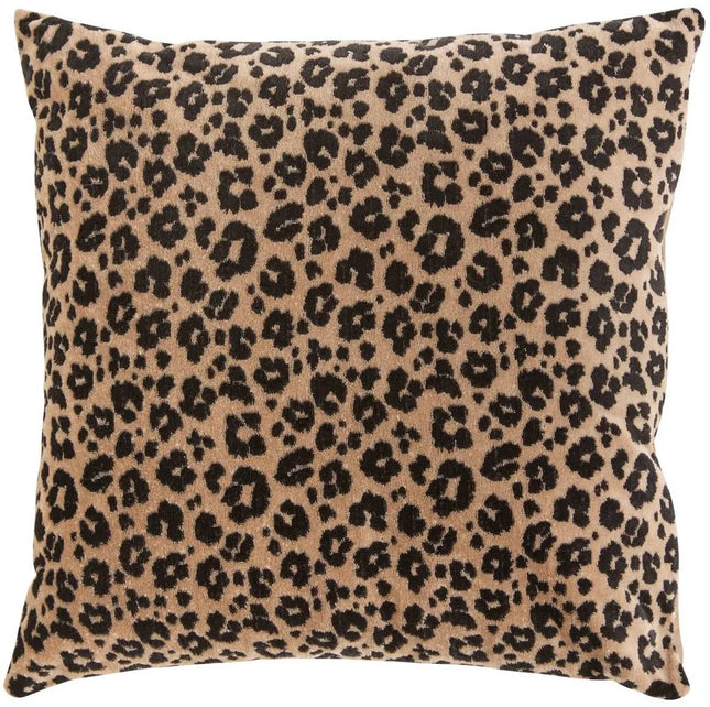 Lynra sierkussen luipaardprint – polyester kussen met dierprint, 40 x 40 cm