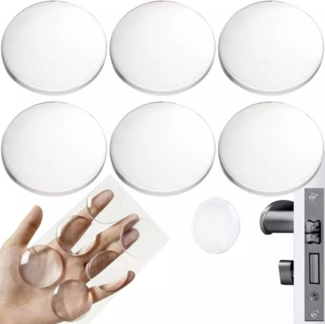 Ruhhy Transparent Silicone Door Protectors - 6 Pieces