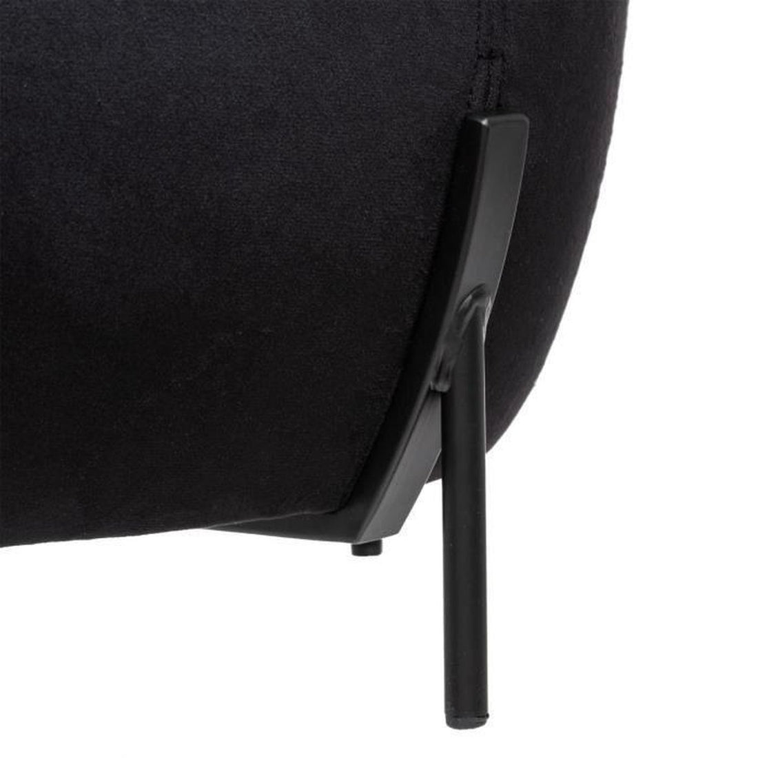 Hocker Samt schwarz